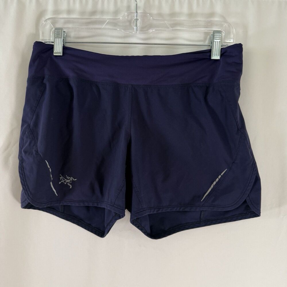 Arcteryx Athletic Shorts Women's Small Navy Blue Lined Pull On Pocket